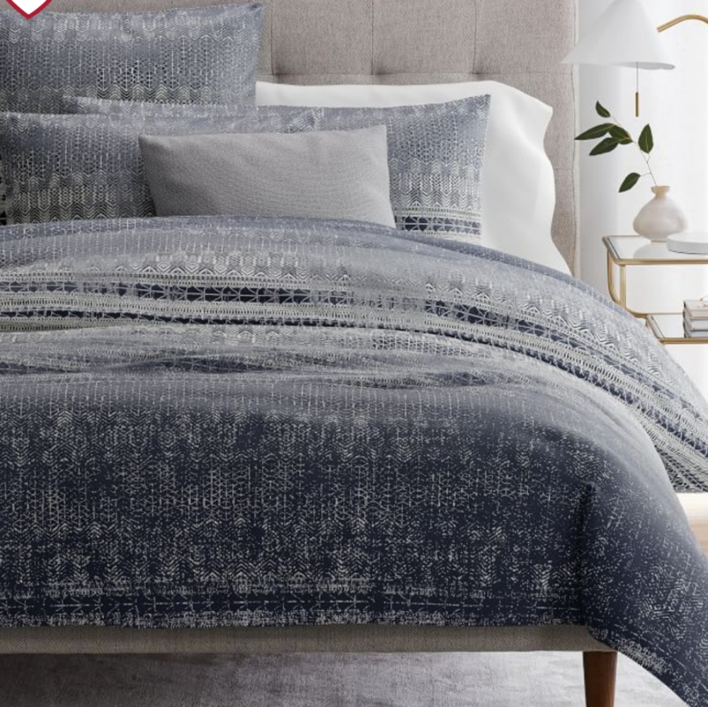 West Elm Organic Sateen Echo Duvet Cover